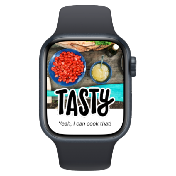 Image of the Tasty watch app UX project